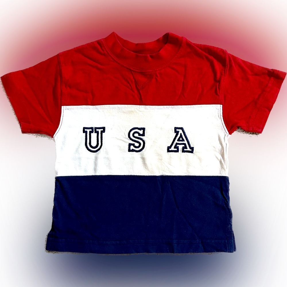 VTG ARCHITECT WPL11403 SZ4T 100% COTTON T-SHIRT CHILD-TODDLER WEAR USA RED BLUE